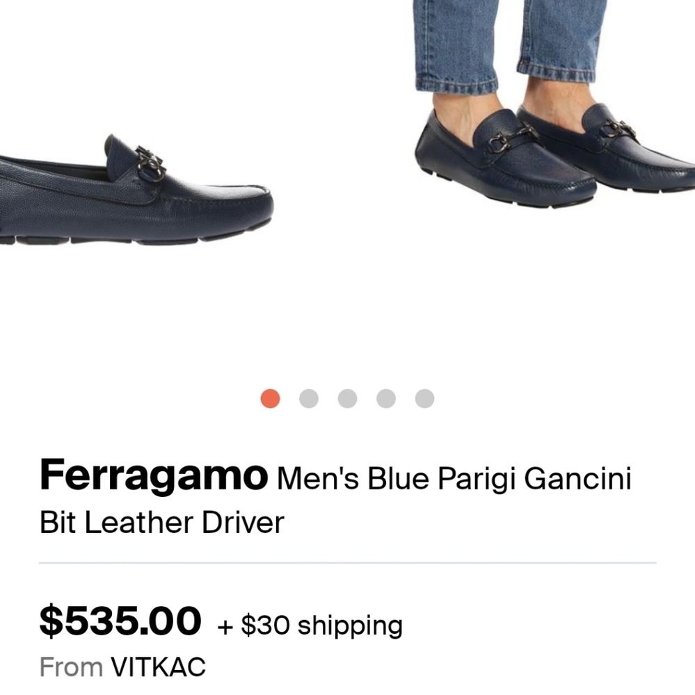 🔥🔥🔥 FERRAGAMO LOAFERS LIKE NEW size 9EE to wide
